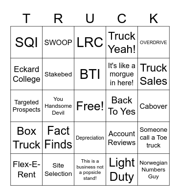 FY24 TRUCK KICKOFF Bingo Card