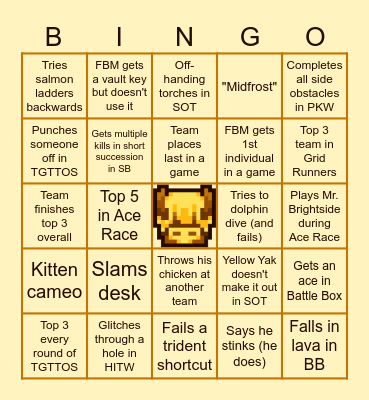 FBM MCC 32 Bingo Card