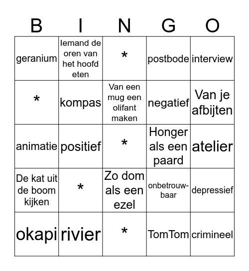 Veurs Voorburg (2) Bingo Card
