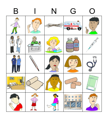 Doctor Surgery Bingo Card