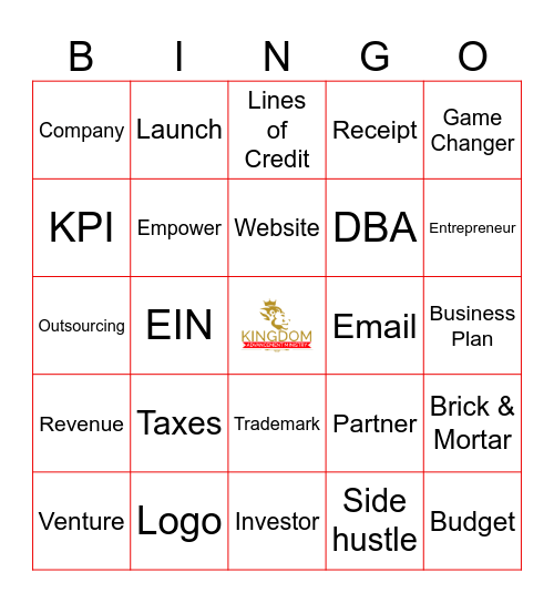 Kingdom Wall Street Bingo Card