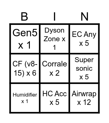 Bluewater Bingo Card