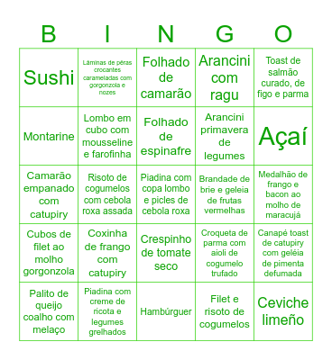Bingo dos rango Bingo Card