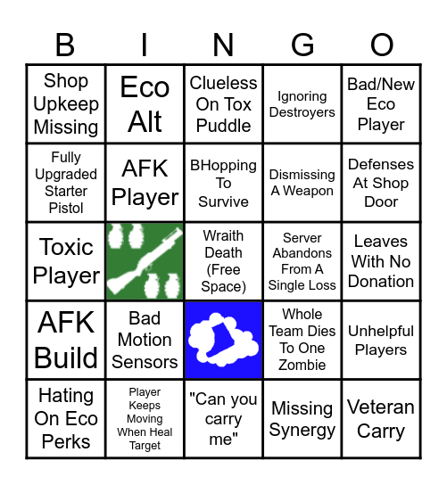 Final Stand 2 Pub Moments Bingo Card