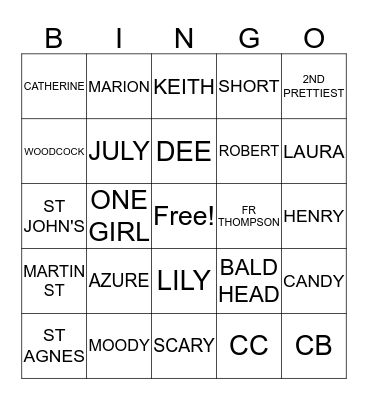 AZURE'S BABY SHOWER Bingo Card