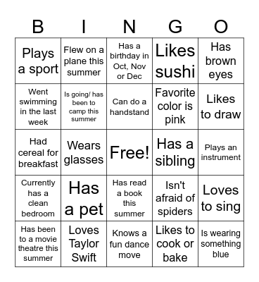 2029 NCL Board Bingo Card