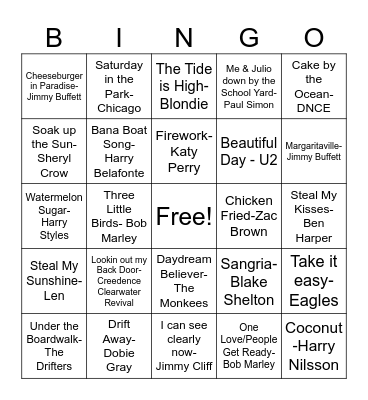 DD48 Beach Bag! Bingo Card