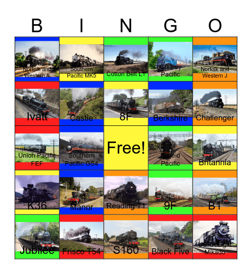 Story of Steam Bingo Card