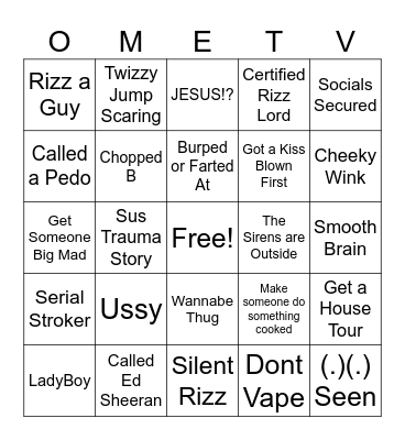 OME TV BINGO Card