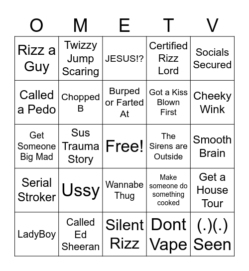 OME TV BINGO Card