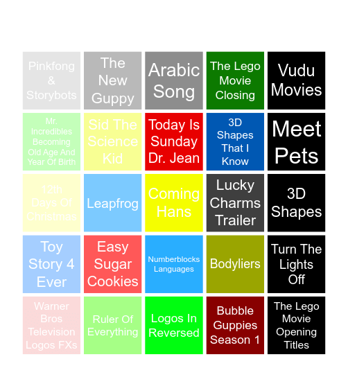 Nicharless87@gmail.com Bingo Card