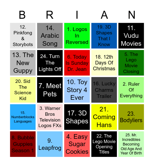 Nicharless87@gmail.com Bingo Card