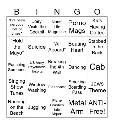 Airplane! - Round 1 Bingo Card