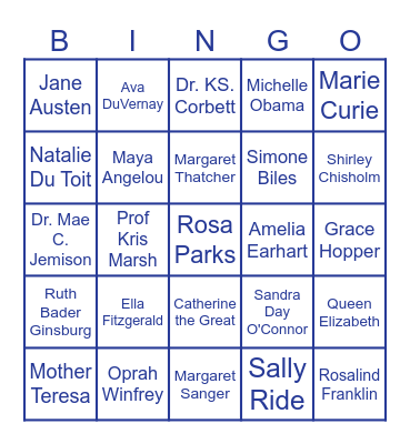 BUILDING VICTORIOUS WOMEN BINGO Card