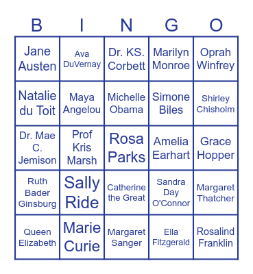 BUILDING VICTORIOUS WOMEN Bingo Card