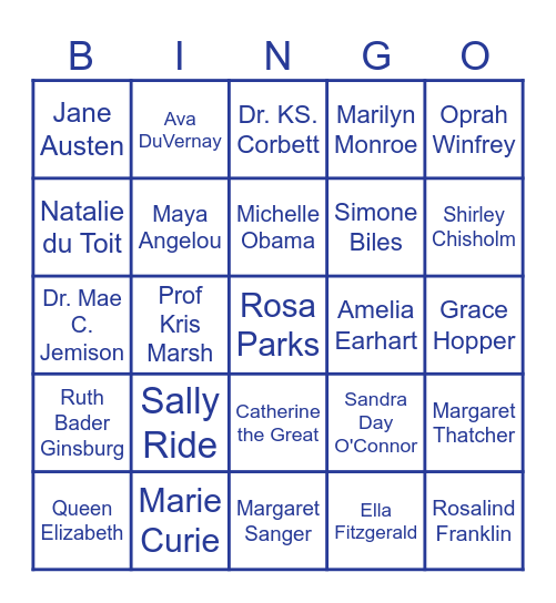 BUILDING VICTORIOUS WOMEN Bingo Card