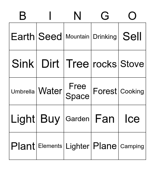 Today's Bingo Card