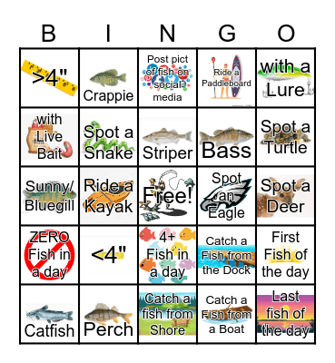 Smith Mountain Lake Bingo Card