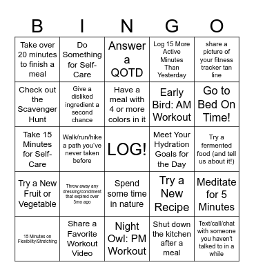 CAMP WANNAMAKAHABIT Bingo Card