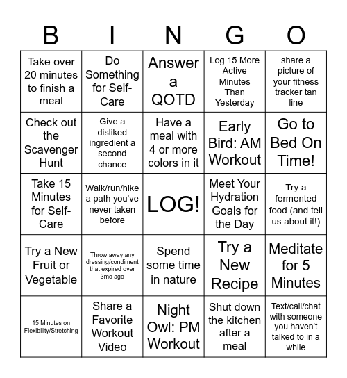 CAMP WANNAMAKAHABIT Bingo Card