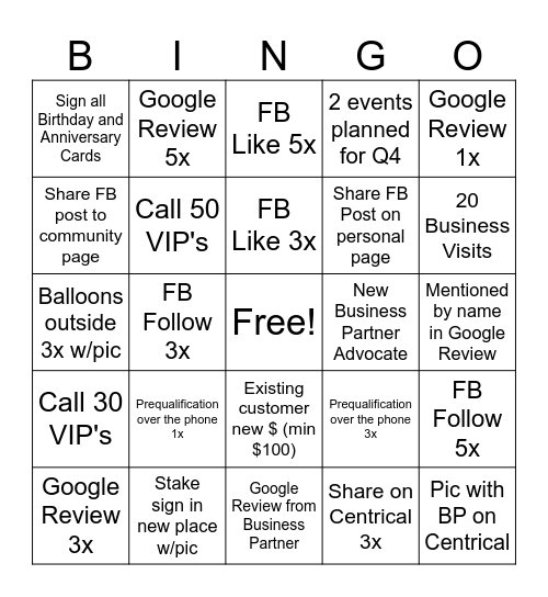 Iowa AA BINGO Card