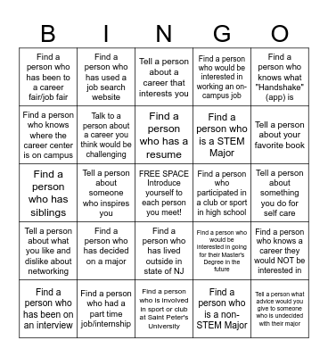 CEEL Bingo Card