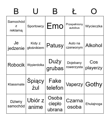 Opole bingo Card