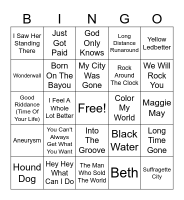 B-SIDES Bingo Card