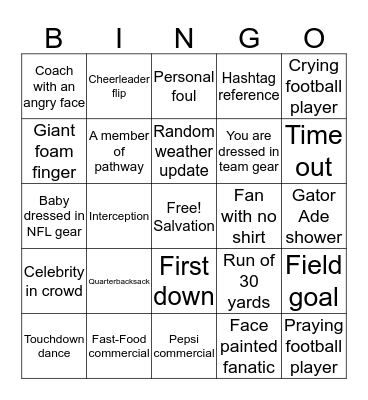 Pathway Cardinals Bingo Card
