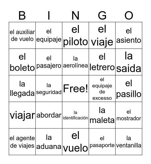 es la hora de bingo en lińea Bingo Card