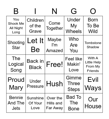 Fuel Fest  #2 Bingo Card