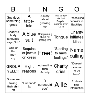 Bachelorette 2023 Bingo Card