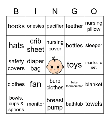 Baby Williams Bingo Card