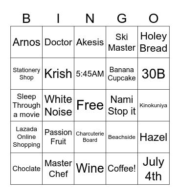 HAPPY BIRTHDAY BINGO! Bingo Card