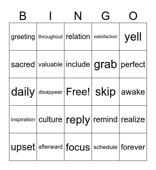 Longteng L1-R1(all) Bingo Card