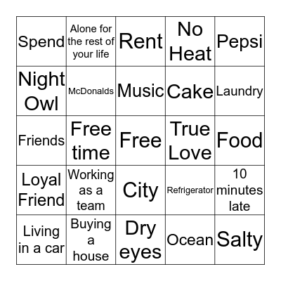 Bingo Card