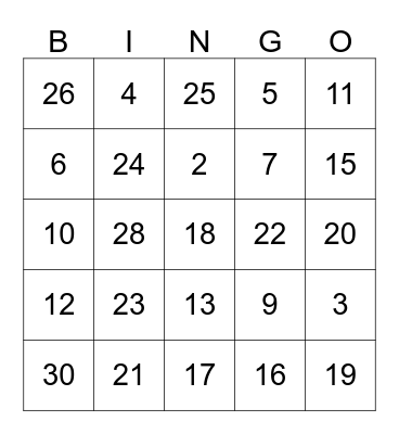 BABY SHOWER BINGO...!!! Bingo Card