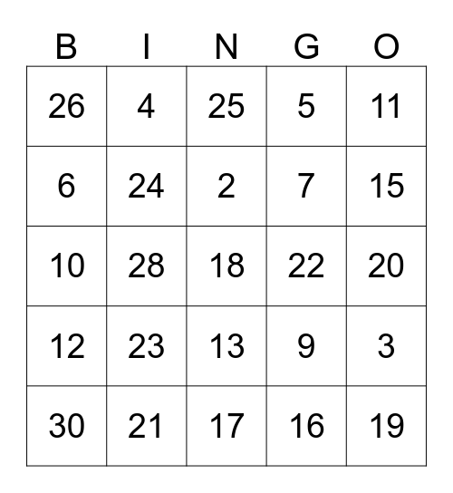 BABY SHOWER BINGO...!!! Bingo Card