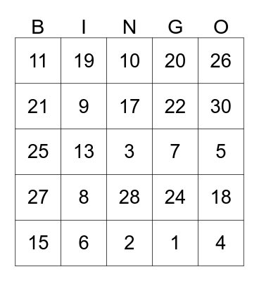 BABY SHOWER BINGO...!!! Bingo Card