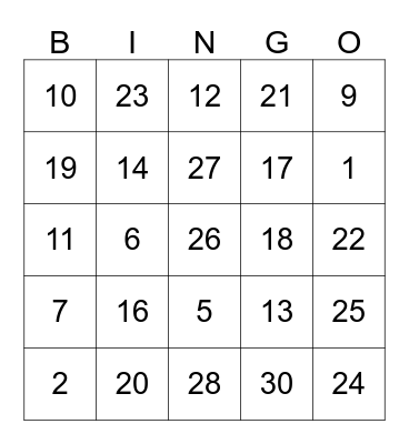 BABY SHOWER BINGO...!!! Bingo Card