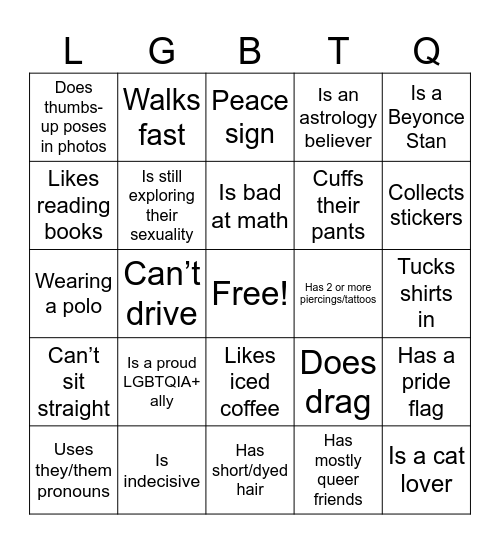 QUEER BINGO Card