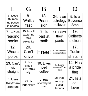 QUEER BINGO Card