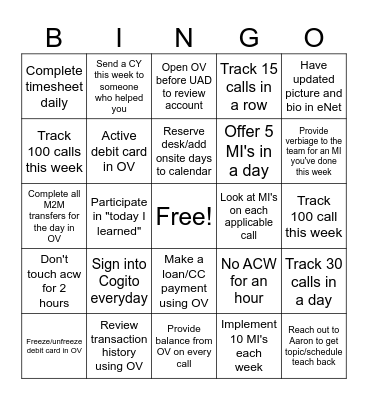 Top Cat Bingo Card