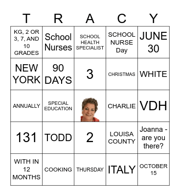 SISN 2023 Bingo Card