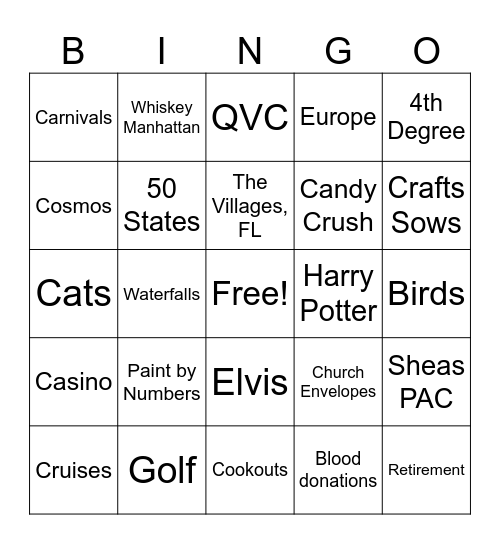 50th Wedding Anniversary! Bingo Card