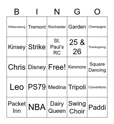 50th Wedding Anniversary! Bingo Card