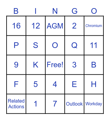 Midtown Bingo Card