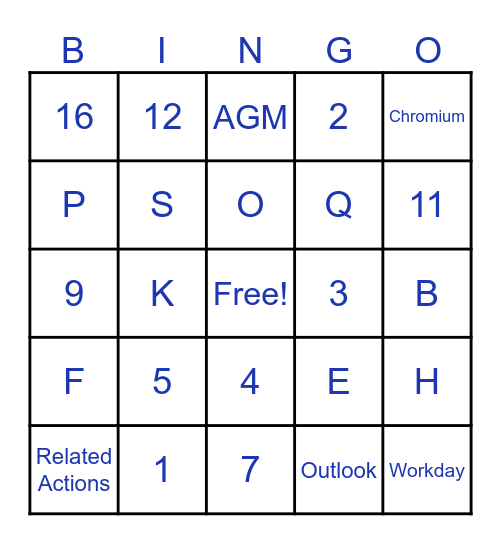 Midtown Bingo Card