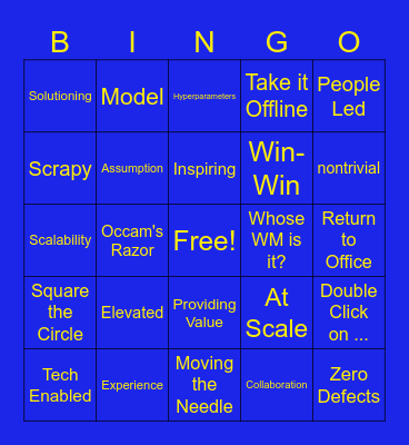 Spark Summit Bingo Card