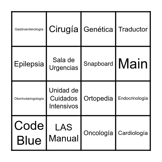 LAS Lotería Bingo Card